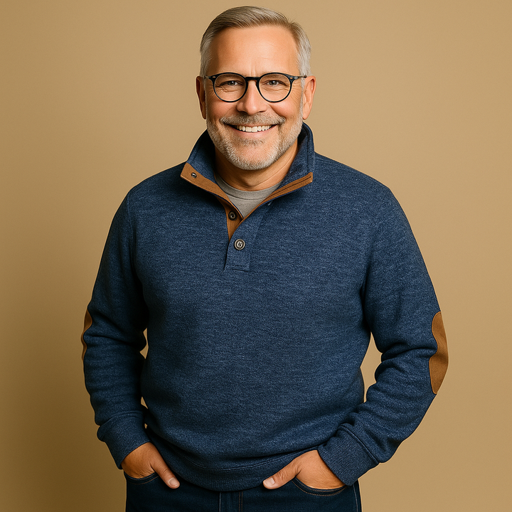 Alp & Aire | Klassischer Strickpullover mit Half-Zip