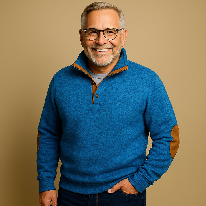 Alp & Aire | Klassischer Strickpullover mit Half-Zip