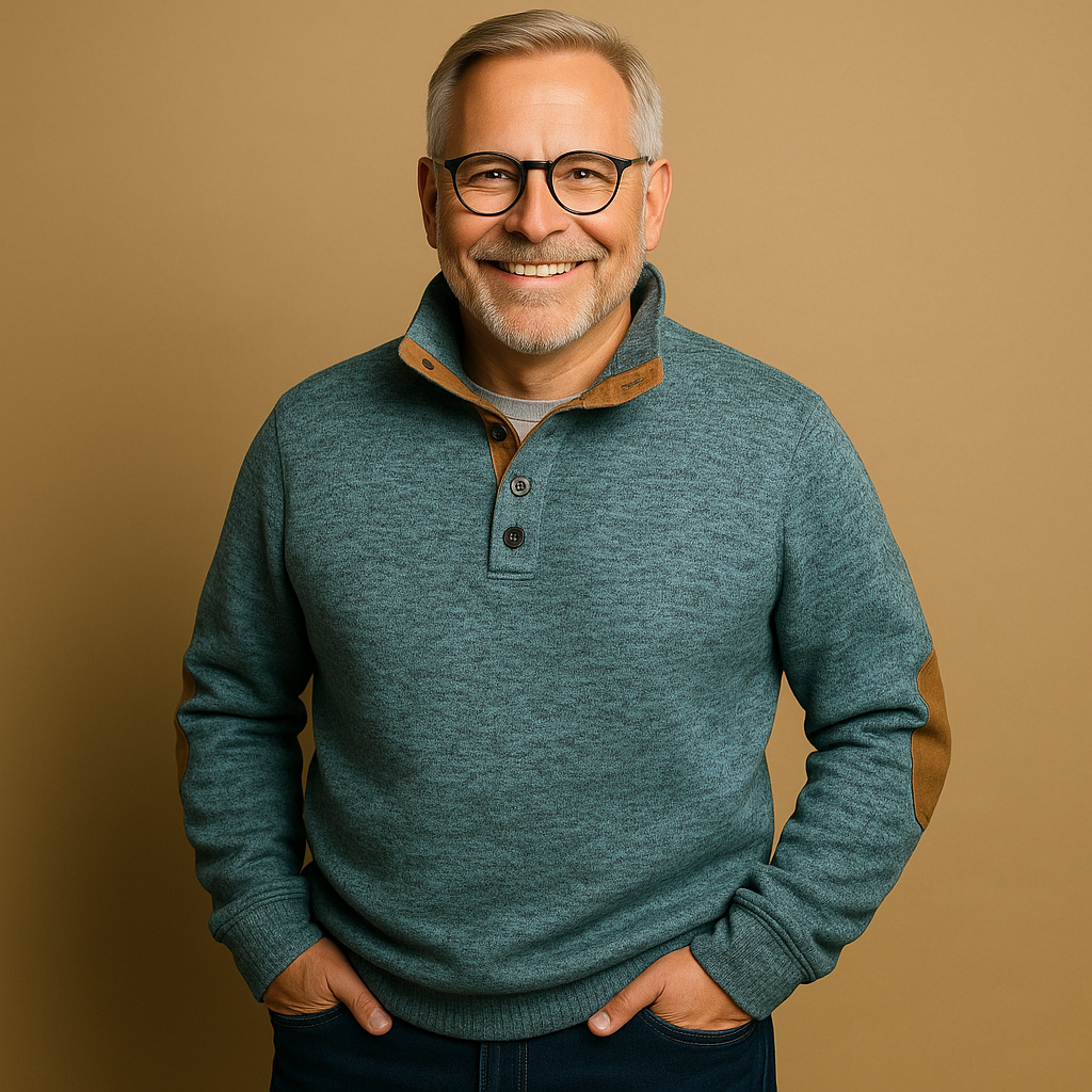 Alp & Aire | Klassischer Strickpullover mit Half-Zip