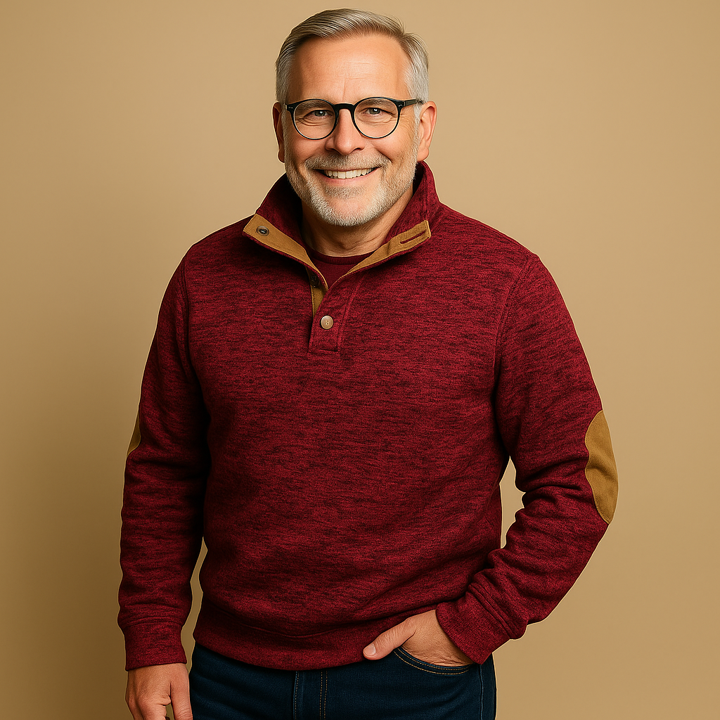 Alp & Aire | Klassischer Strickpullover mit Half-Zip