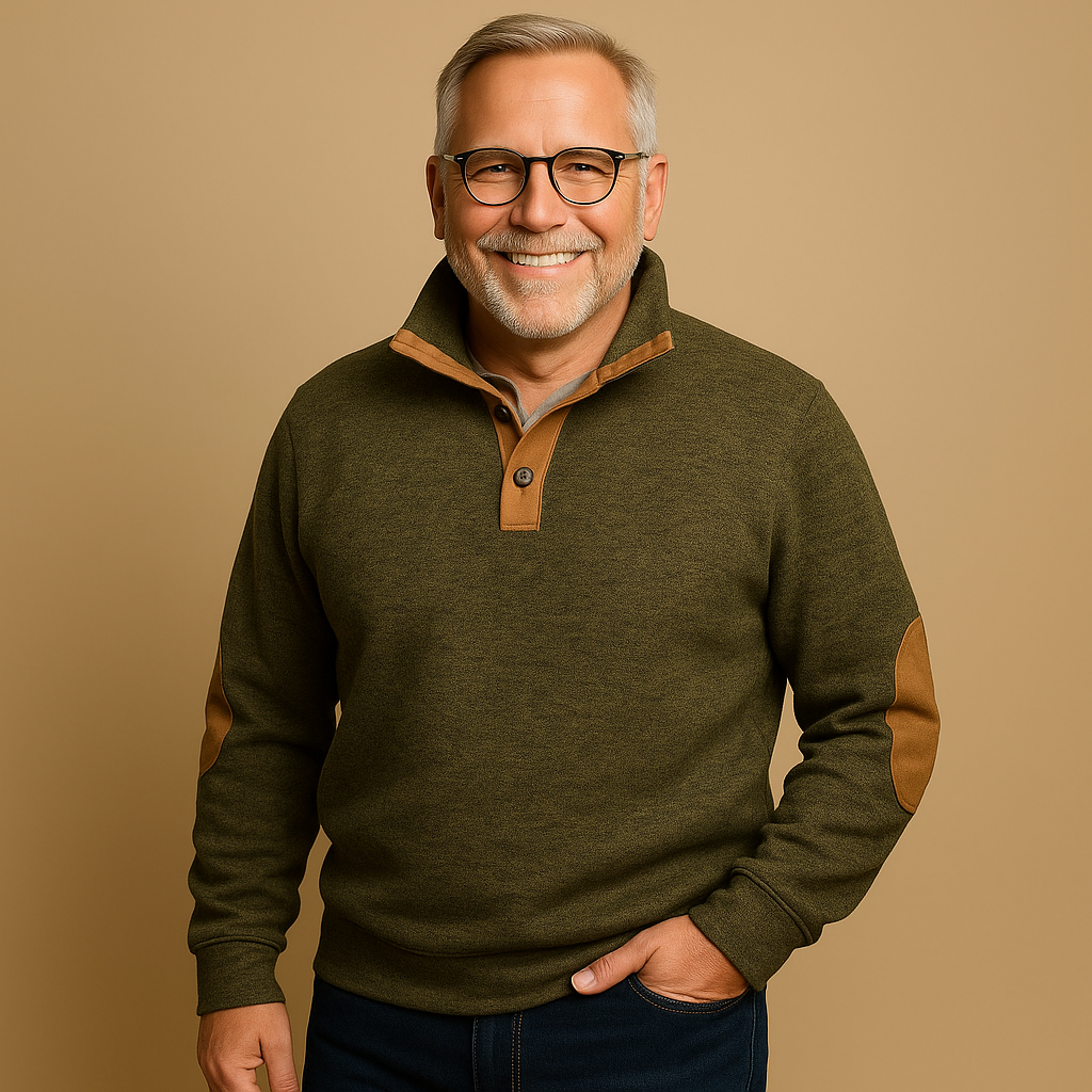 Alp & Aire | Klassischer Strickpullover mit Half-Zip