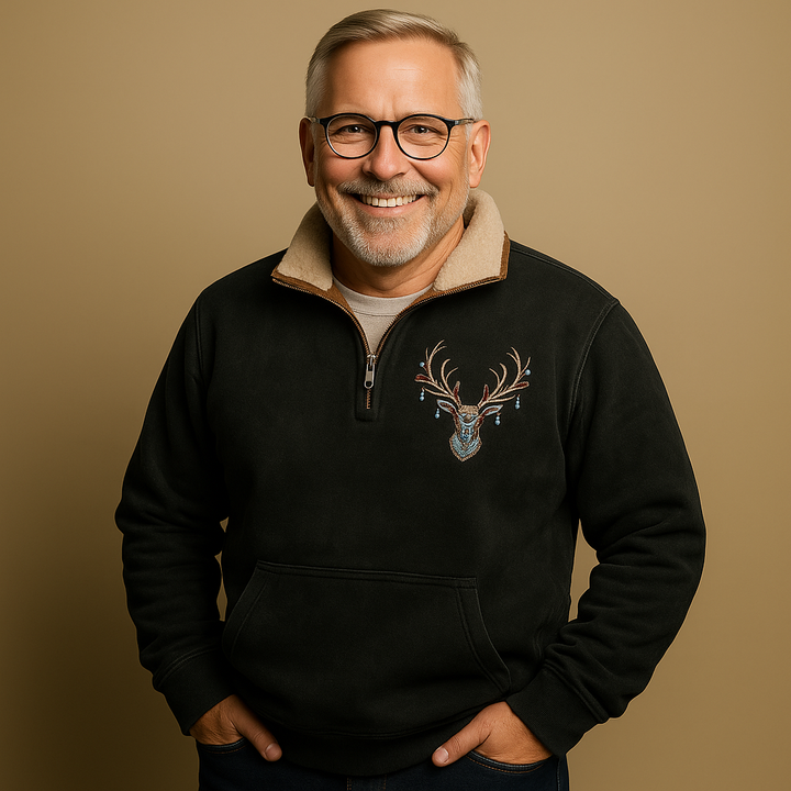 Alp & Aire | Klassischer Strickpullover mit Half-Zip