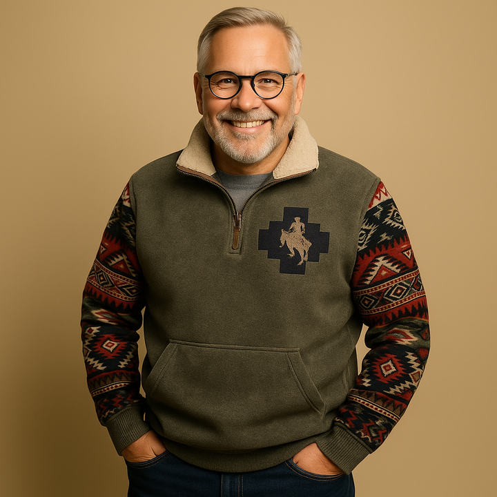 Alp & Aire | Klassischer Strickpullover mit Half-Zip