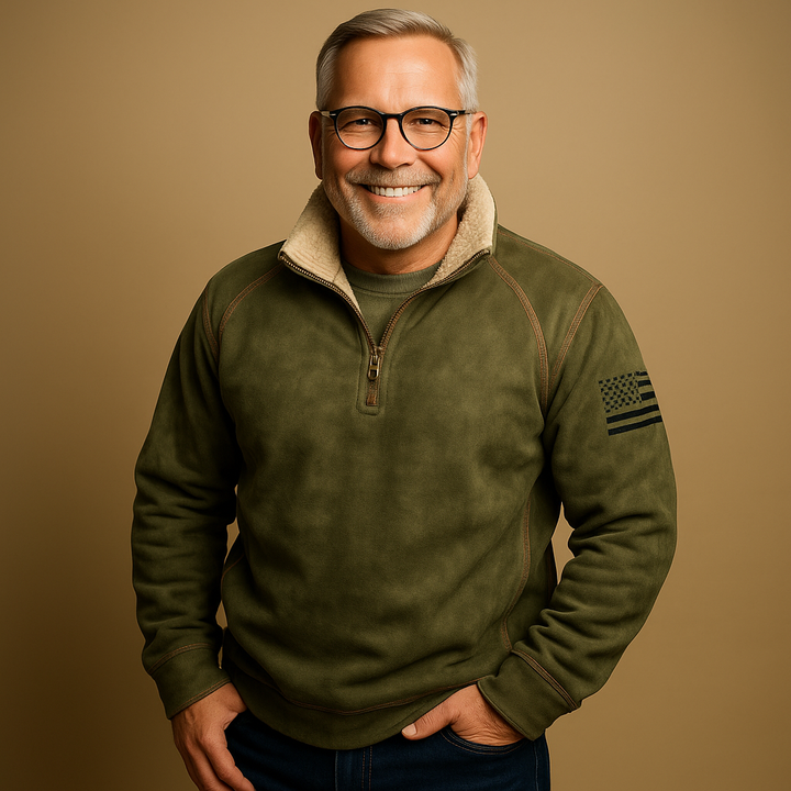 Alp & Aire | Klassischer Strickpullover mit Half-Zip