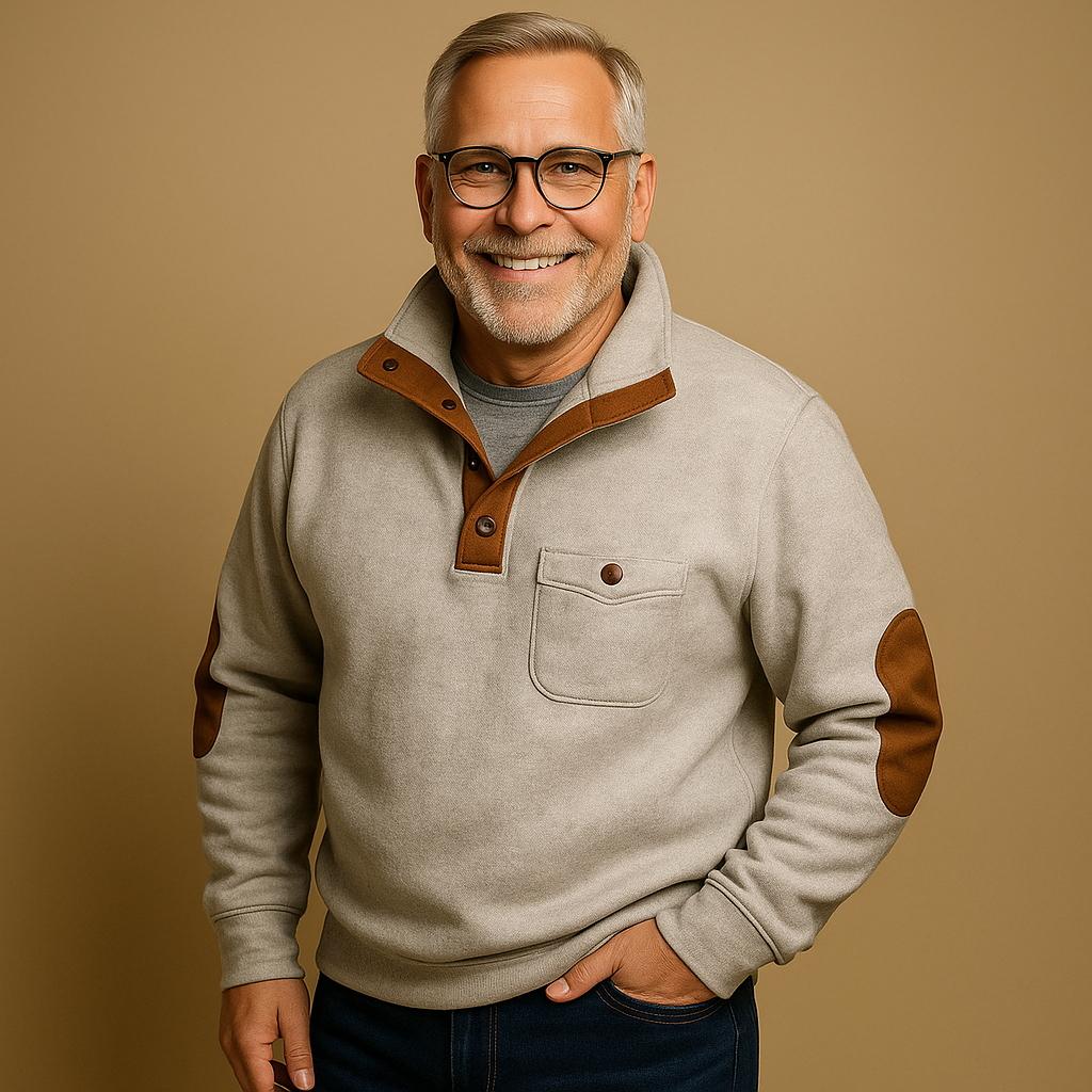 Alp & Aire | Klassischer Strickpullover mit Half-Zip