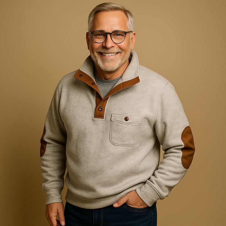 Alp & Aire | Klassischer Strickpullover mit Half-Zip