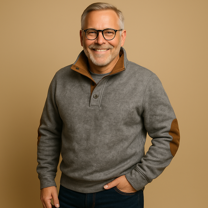 Alp & Aire | Klassischer Strickpullover mit Half-Zip