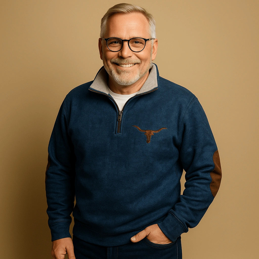 Alp & Aire | Klassischer Strickpullover mit Half-Zip