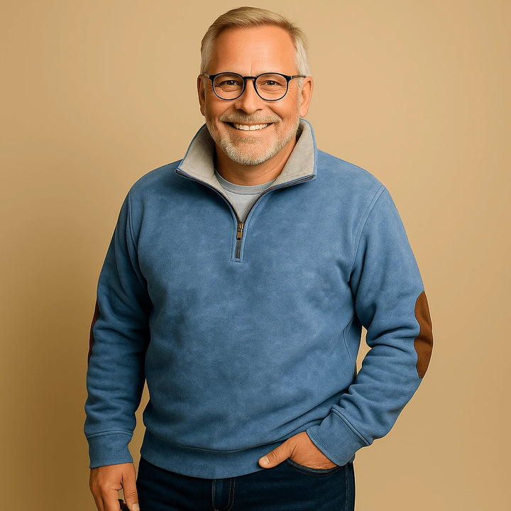 Alp & Aire | Klassischer Strickpullover mit Half-Zip