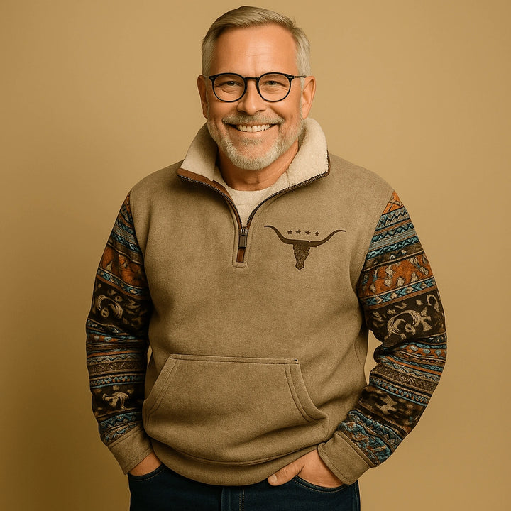 Alp & Aire | Klassischer Strickpullover mit Half-Zip