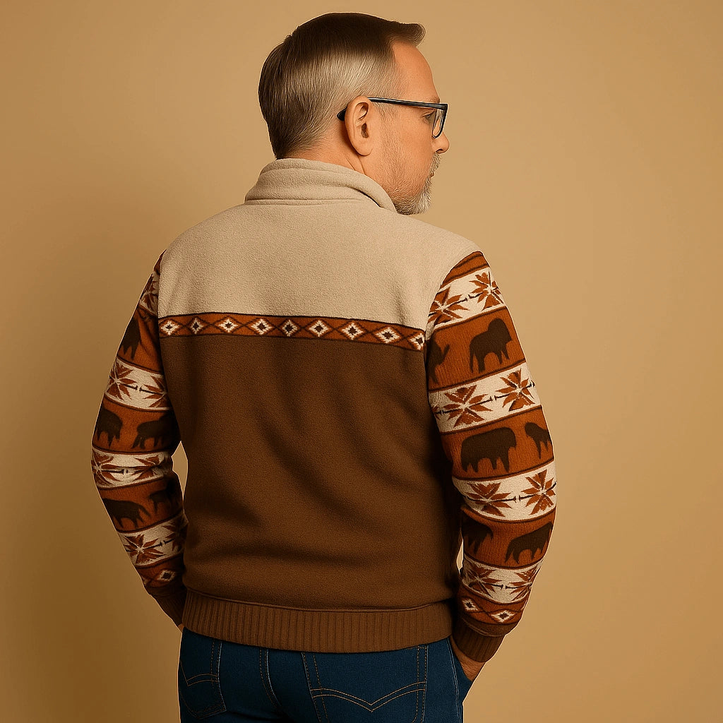 Alp & Aire | Klassischer Strickpullover mit Half-Zip