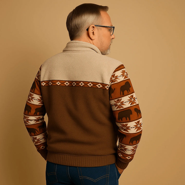 Alp & Aire | Klassischer Strickpullover mit Half-Zip