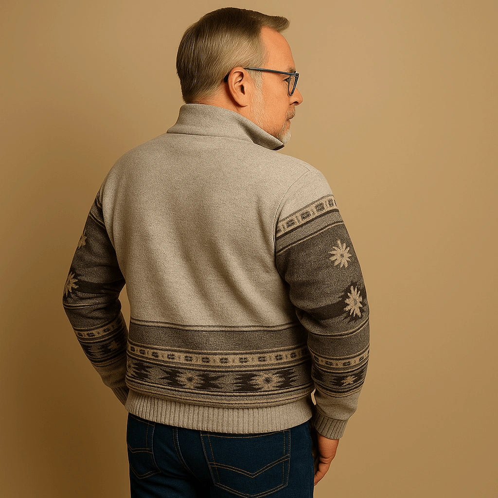 Alp & Aire | Klassischer Strickpullover mit Half-Zip