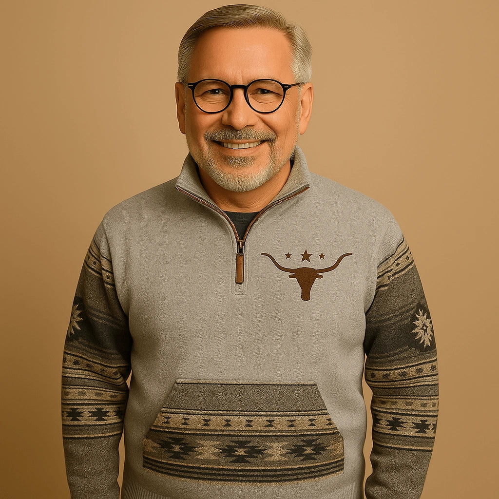 Alp & Aire | Klassischer Strickpullover mit Half-Zip