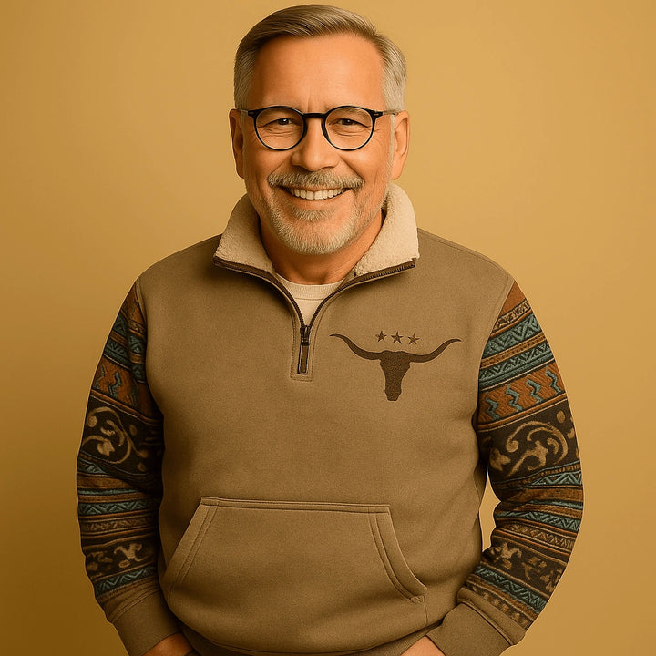 Alp & Aire | Klassischer Strickpullover mit Half-Zip