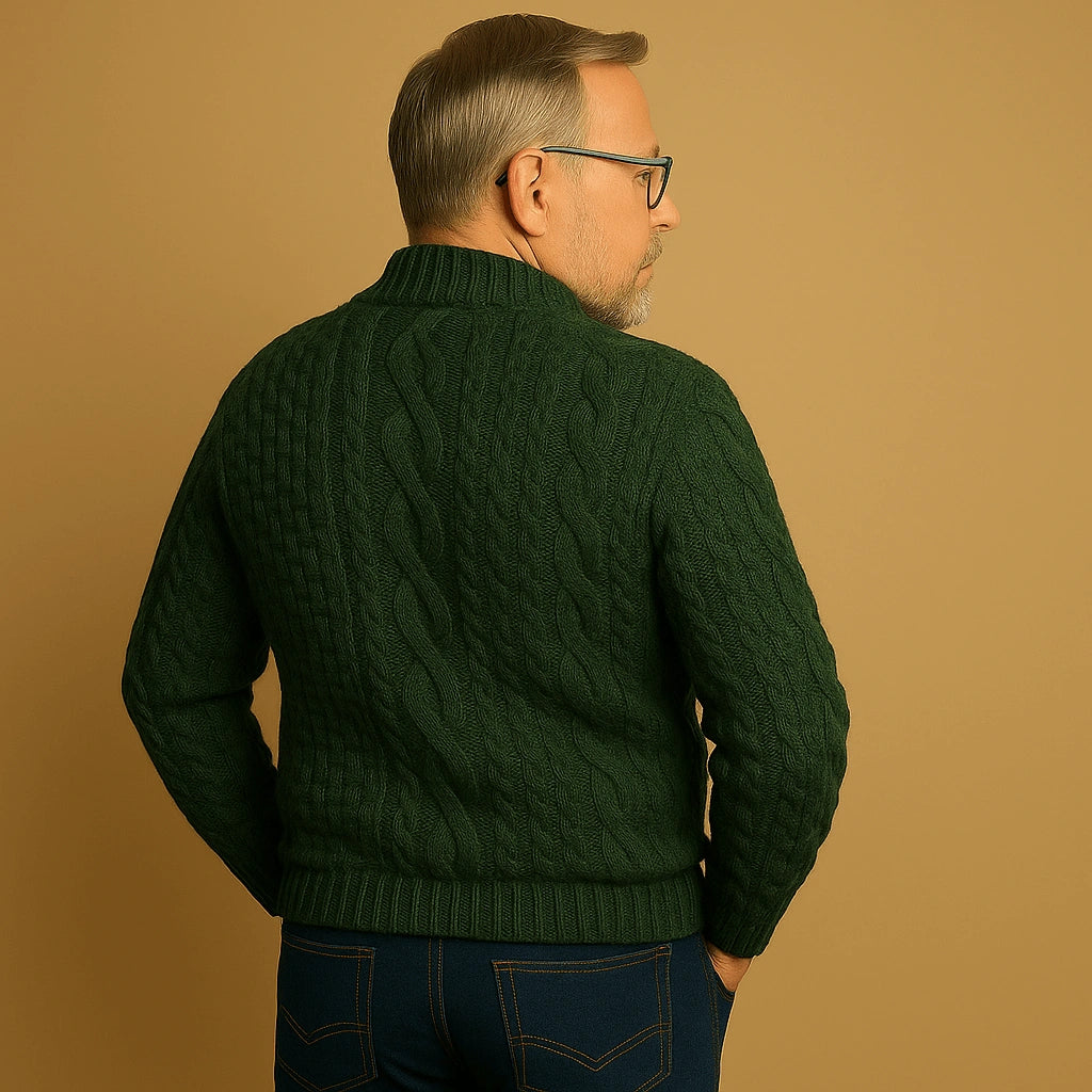 Alp & Aire | Klassischer Strickpullover mit Half-Zip