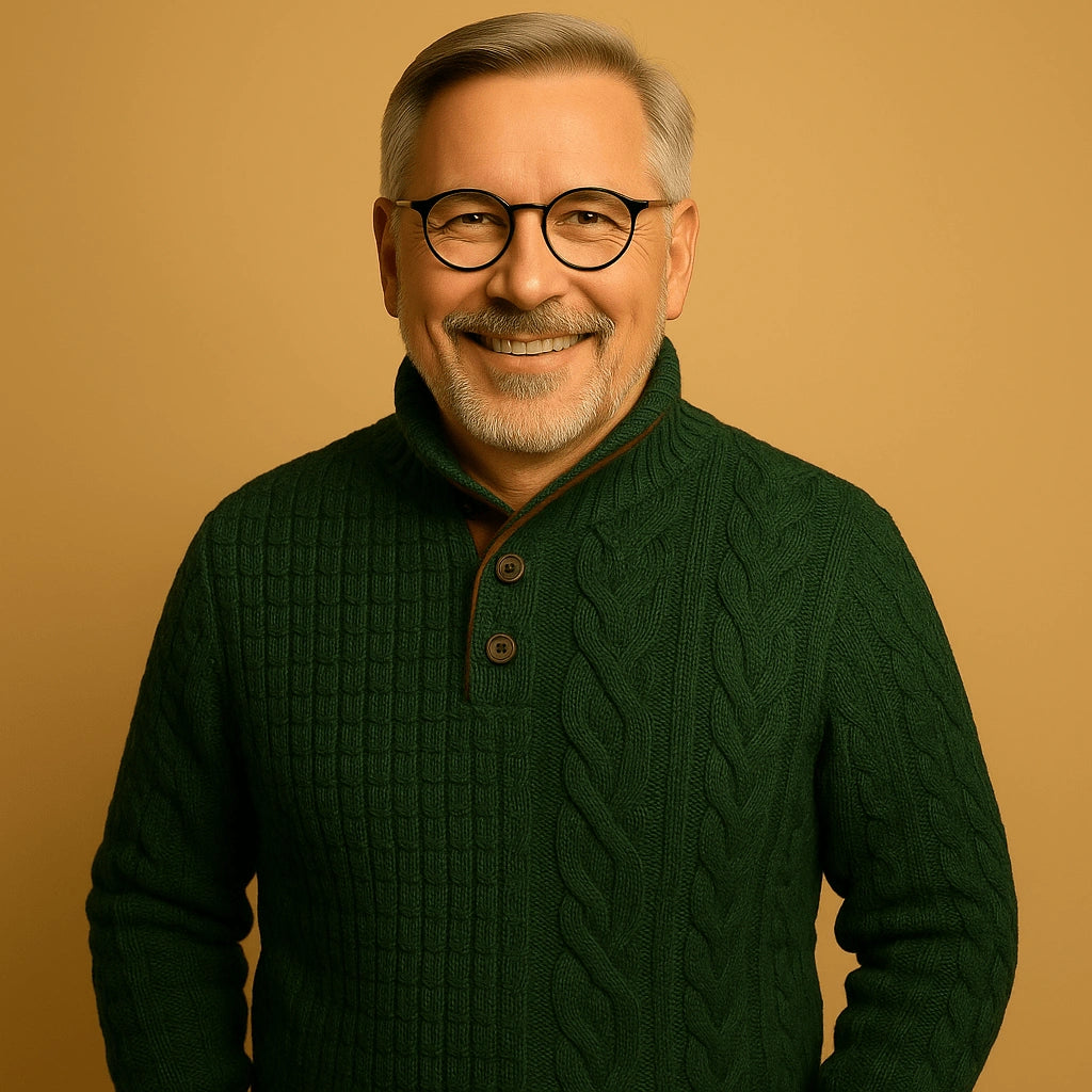 Alp & Aire | Klassischer Strickpullover mit Half-Zip