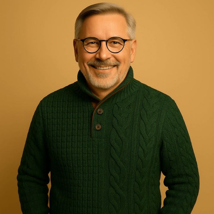 Alp & Aire | Klassischer Strickpullover mit Half-Zip