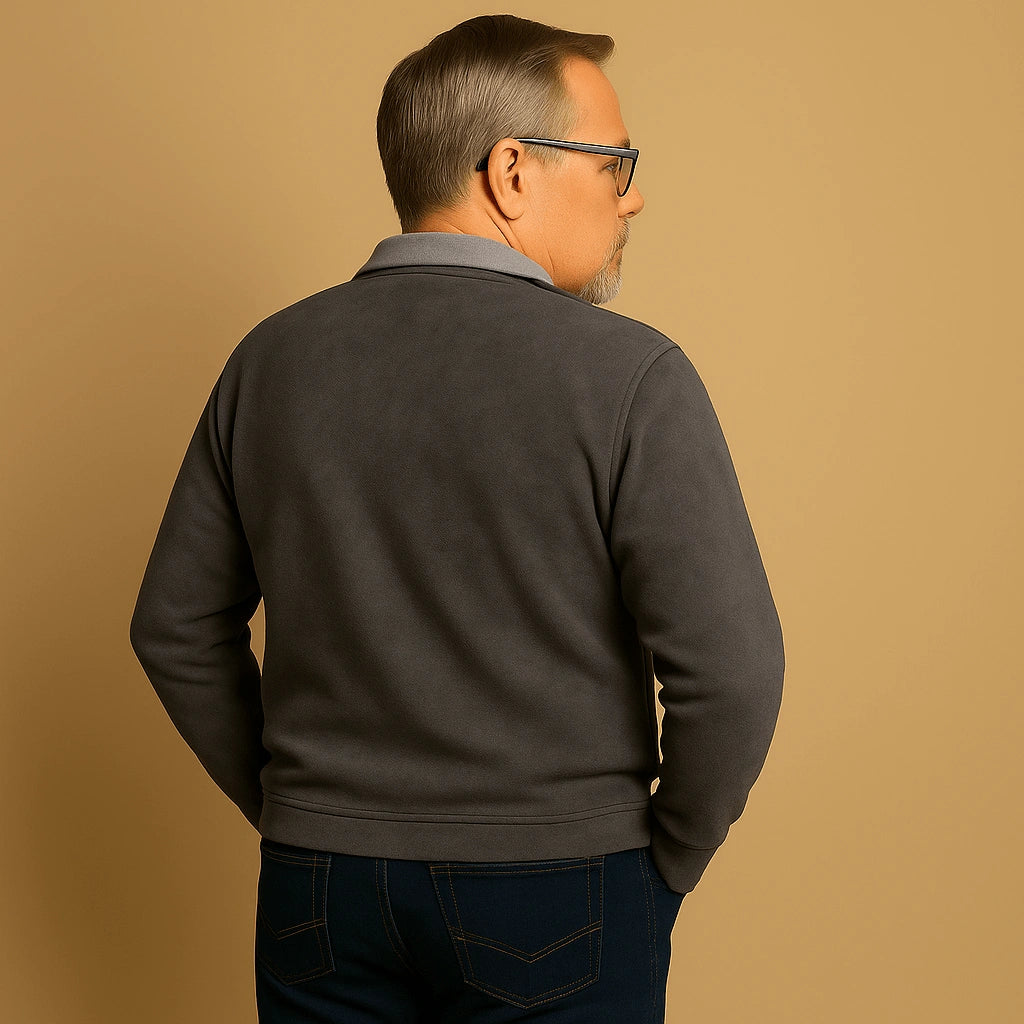 Alp & Aire | Klassischer Strickpullover mit Half-Zip