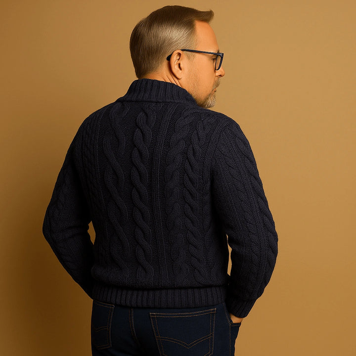 Alp & Aire | Klassischer Strickpullover mit Half-Zip