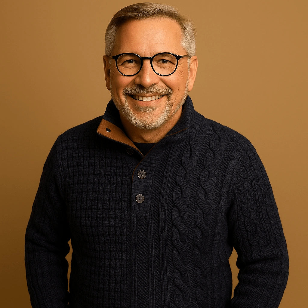 Alp & Aire | Klassischer Strickpullover mit Half-Zip