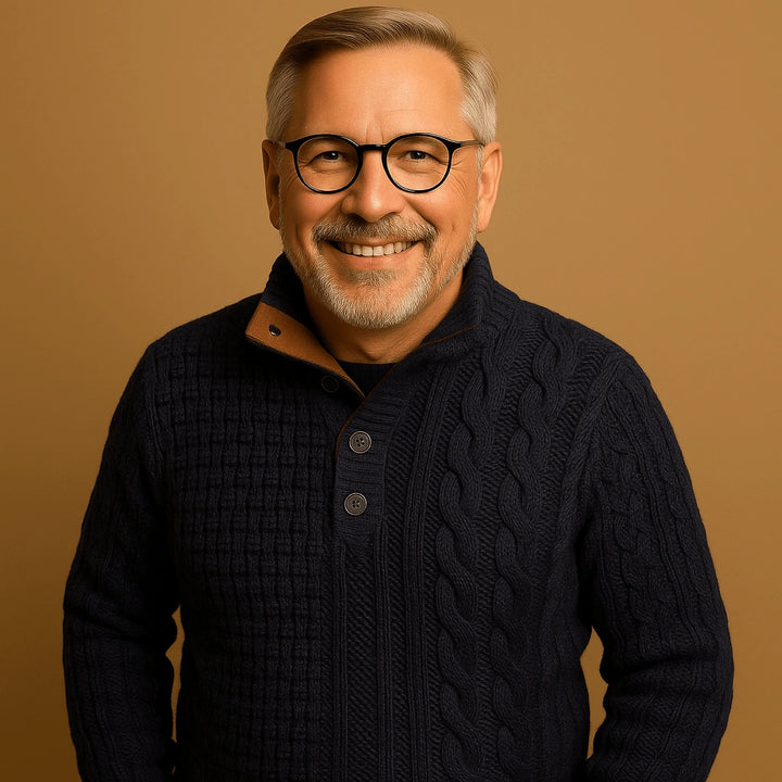 Alp & Aire | Klassischer Strickpullover mit Half-Zip