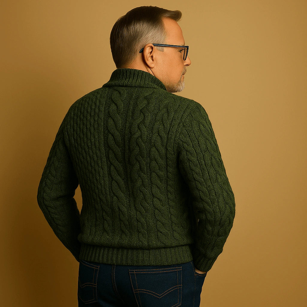 Alp & Aire | Klassischer Strickpullover mit Half-Zip