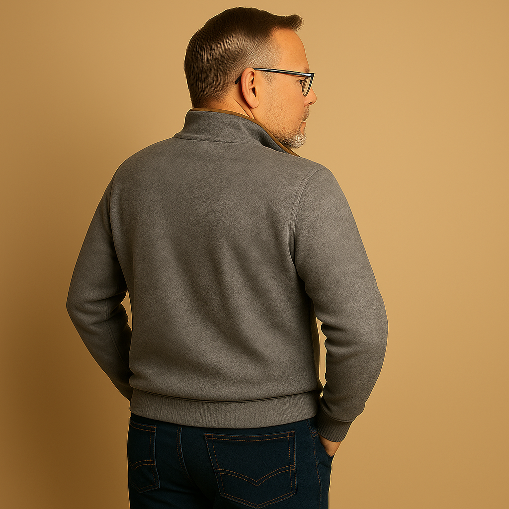 Alp & Aire | Klassischer Strickpullover mit Half-Zip