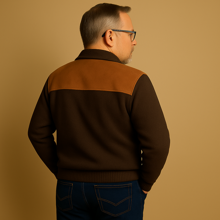 Alp & Aire | Klassischer Strickpullover mit Half-Zip