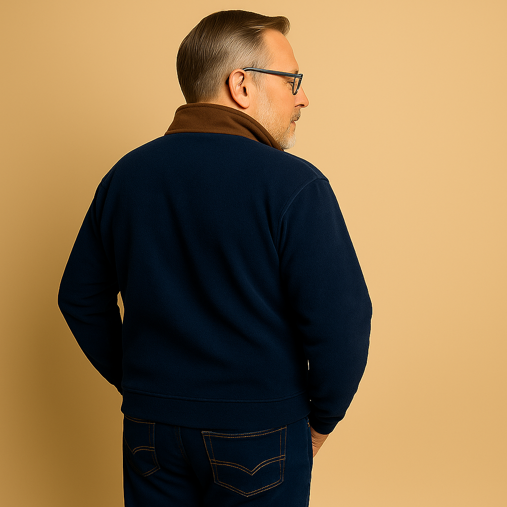 Alp & Aire | Klassischer Strickpullover mit Half-Zip