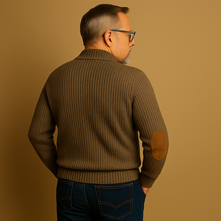 Alp & Aire | Klassischer Strickpullover mit Half-Zip