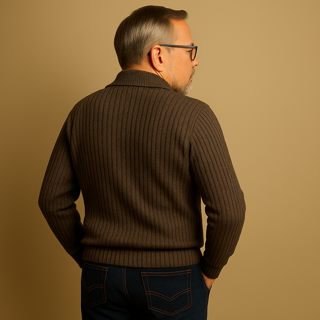 Alp & Aire | Klassischer Strickpullover mit Half-Zip