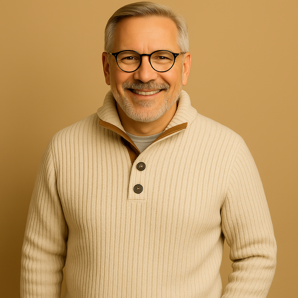 Alp & Aire | Klassischer Strickpullover mit Half-Zip