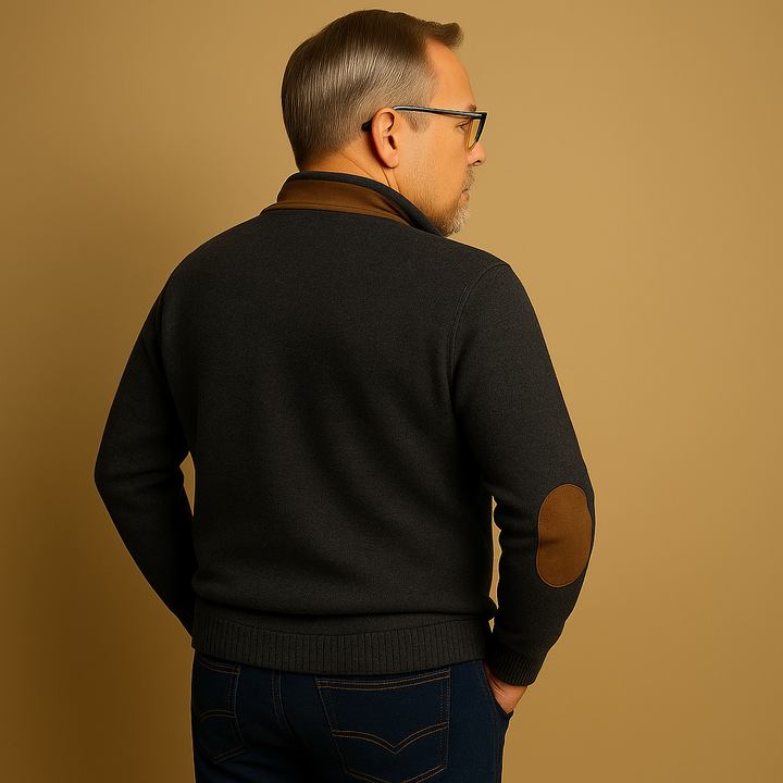 Alp & Aire | Klassischer Strickpullover mit Half-Zip