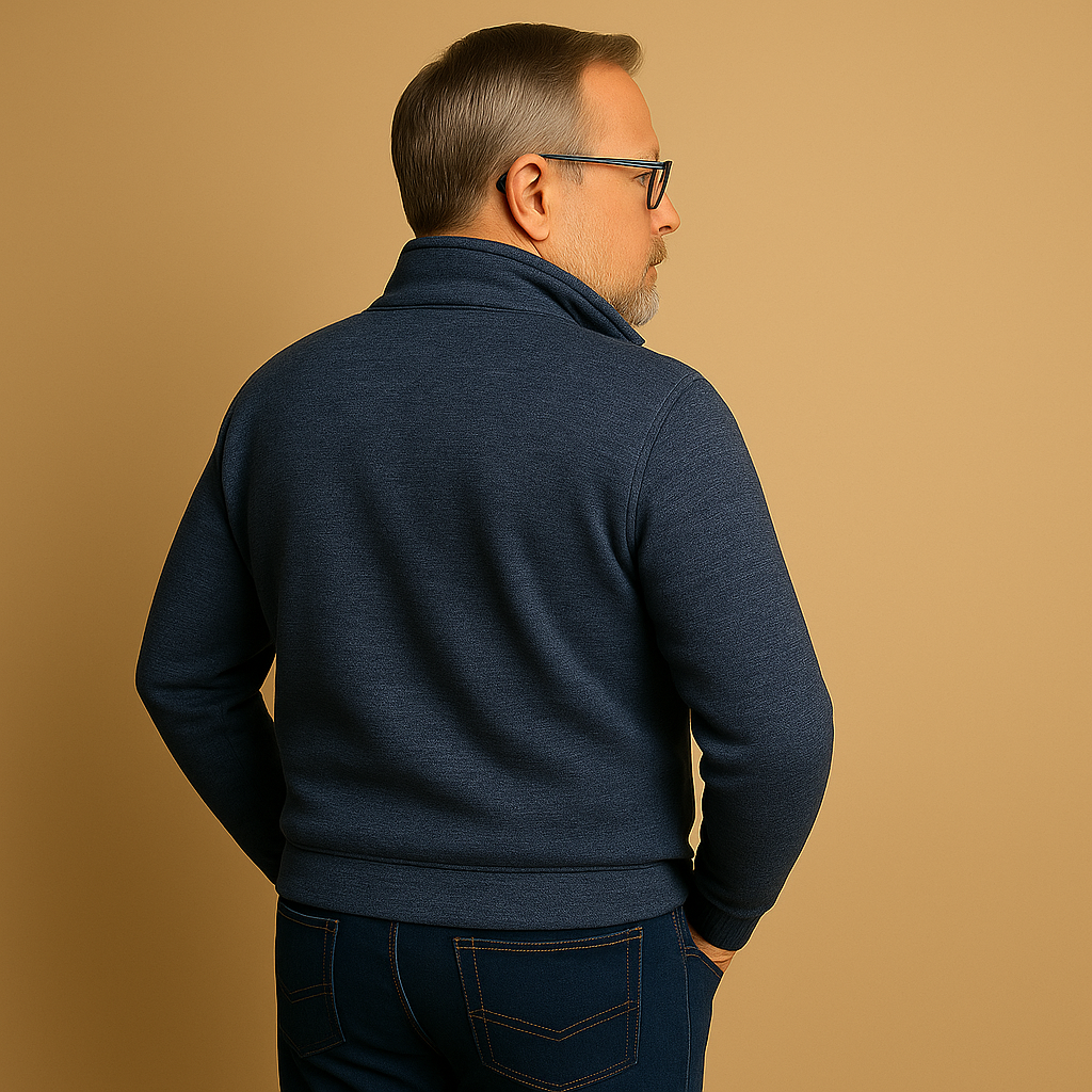 Alp & Aire | Klassischer Strickpullover mit Half-Zip