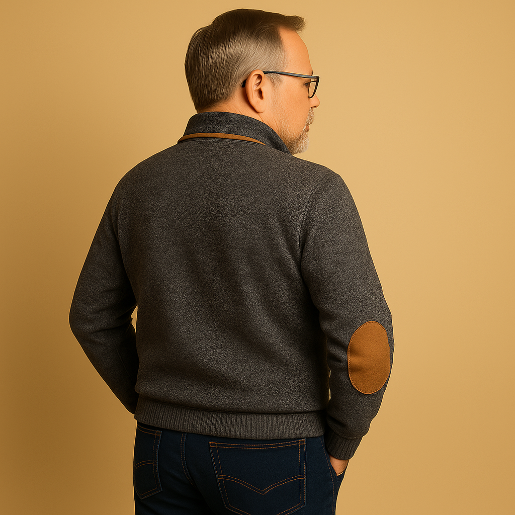 Alp & Aire | Klassischer Strickpullover mit Half-Zip