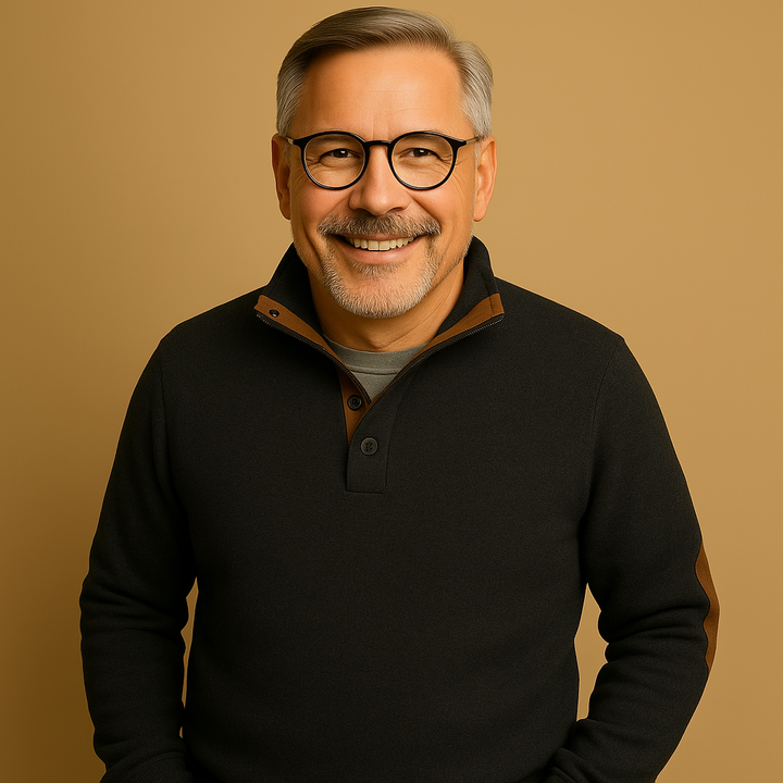 Alp & Aire | Klassischer Strickpullover mit Half-Zip