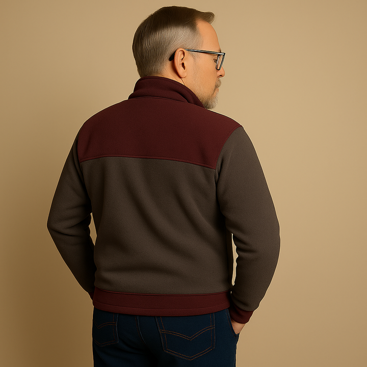 Alp & Aire | Klassischer Strickpullover mit Half-Zip