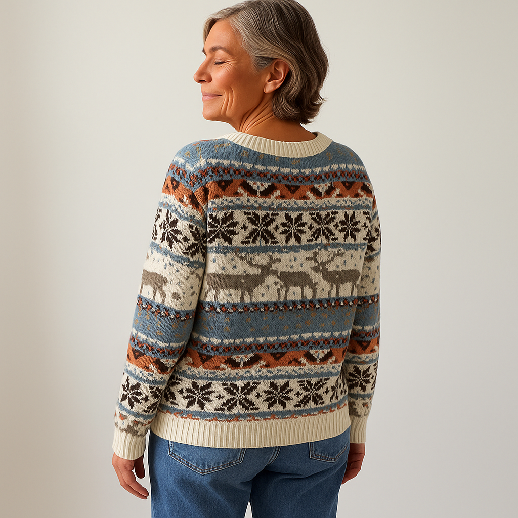 Alp & Aire – Crimson Hearth Knit Sweater