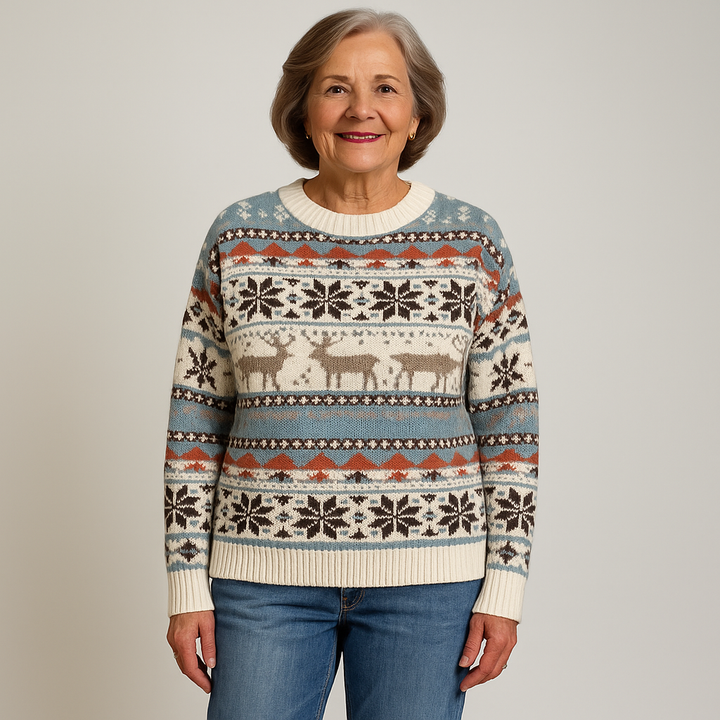 Alp & Aire – Crimson Hearth Knit Sweater