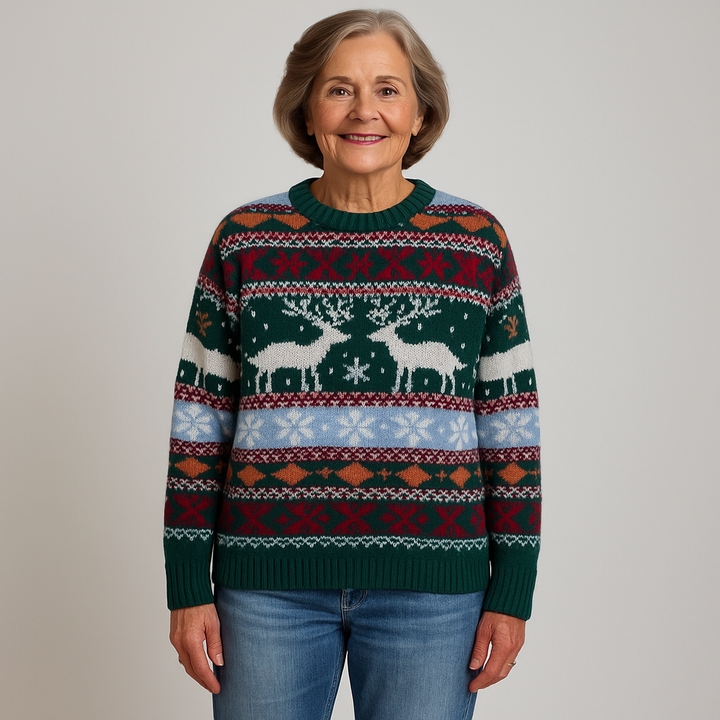 Alp & Aire – Crimson Hearth Knit Sweater