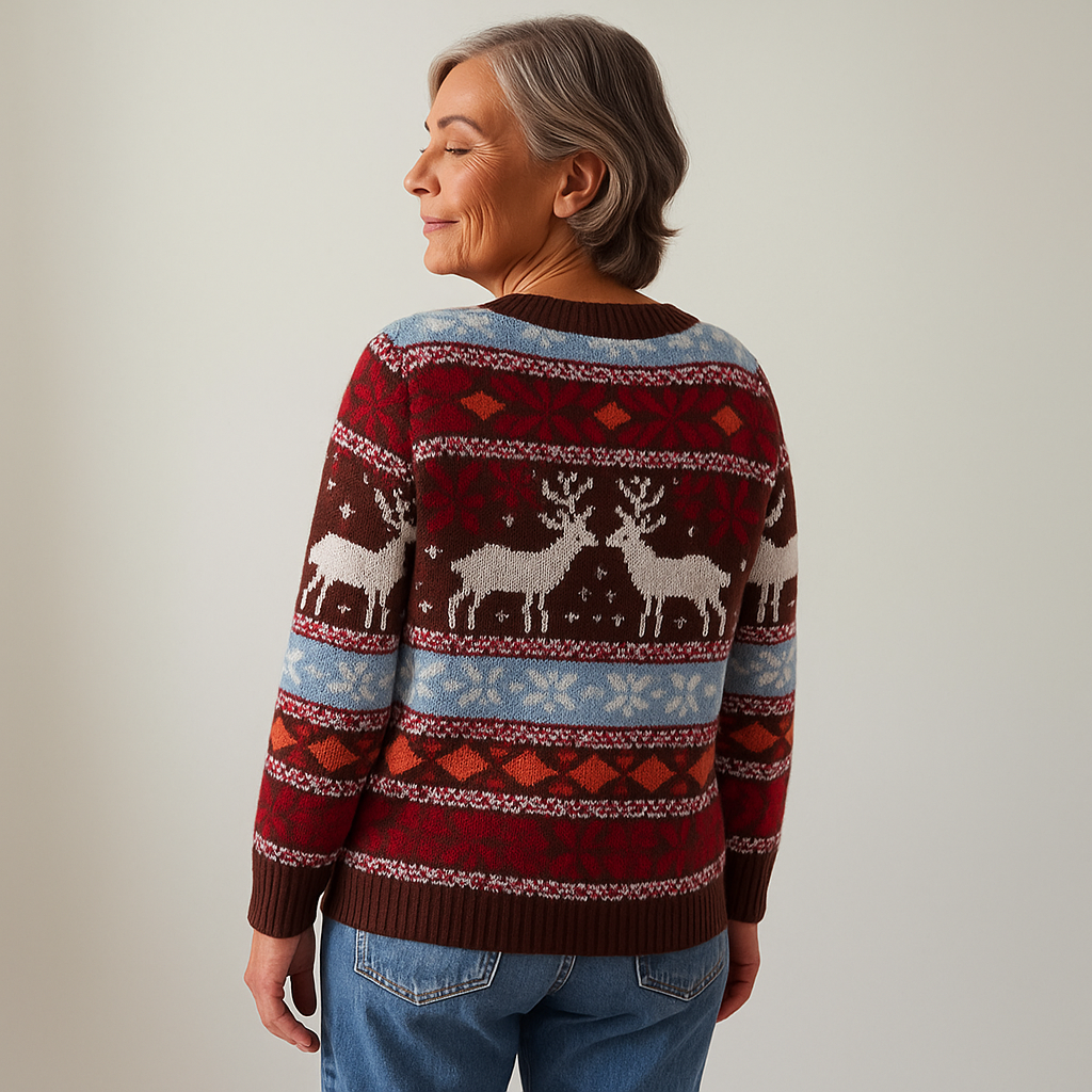 Alp & Aire – Crimson Hearth Knit Sweater