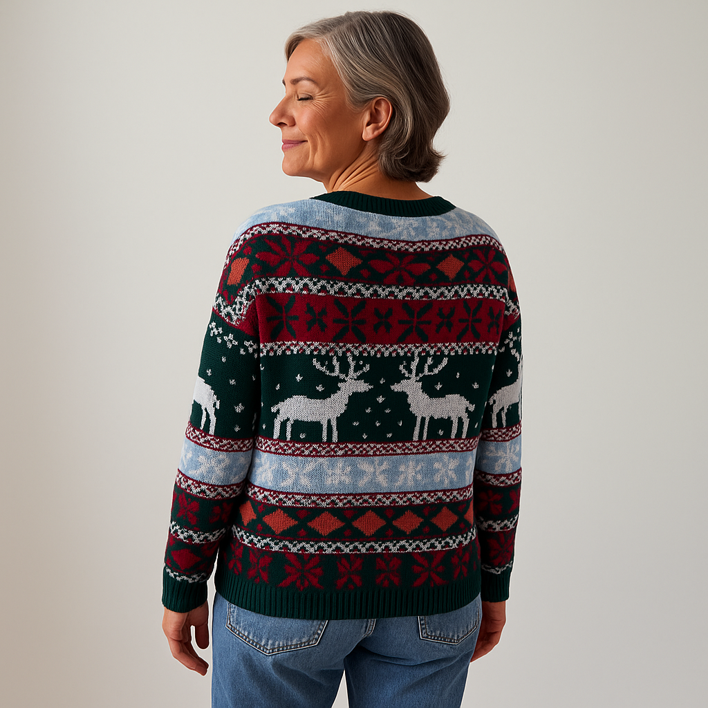 Alp & Aire – Crimson Hearth Knit Sweater