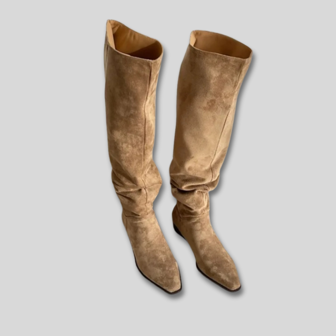 Laszlina - Trendige kniehohe Stiefel