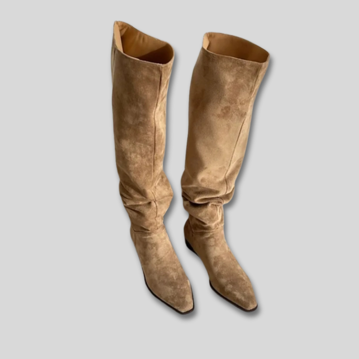 Laszlina - Trendige kniehohe Stiefel