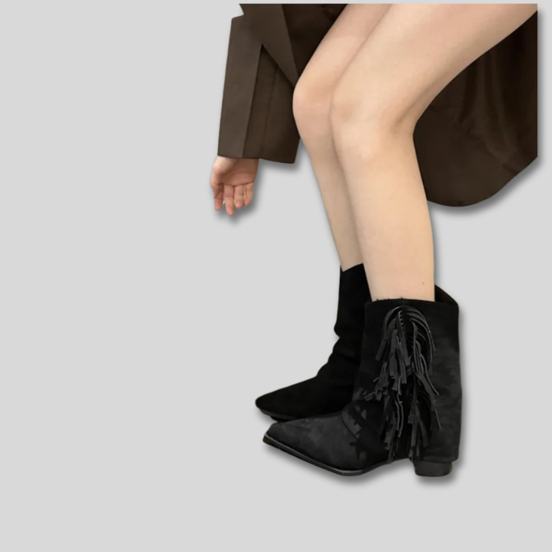 Solange - Wildleder Western-Stiefel