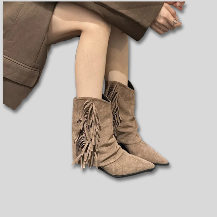 Solange - Wildleder Western-Stiefel