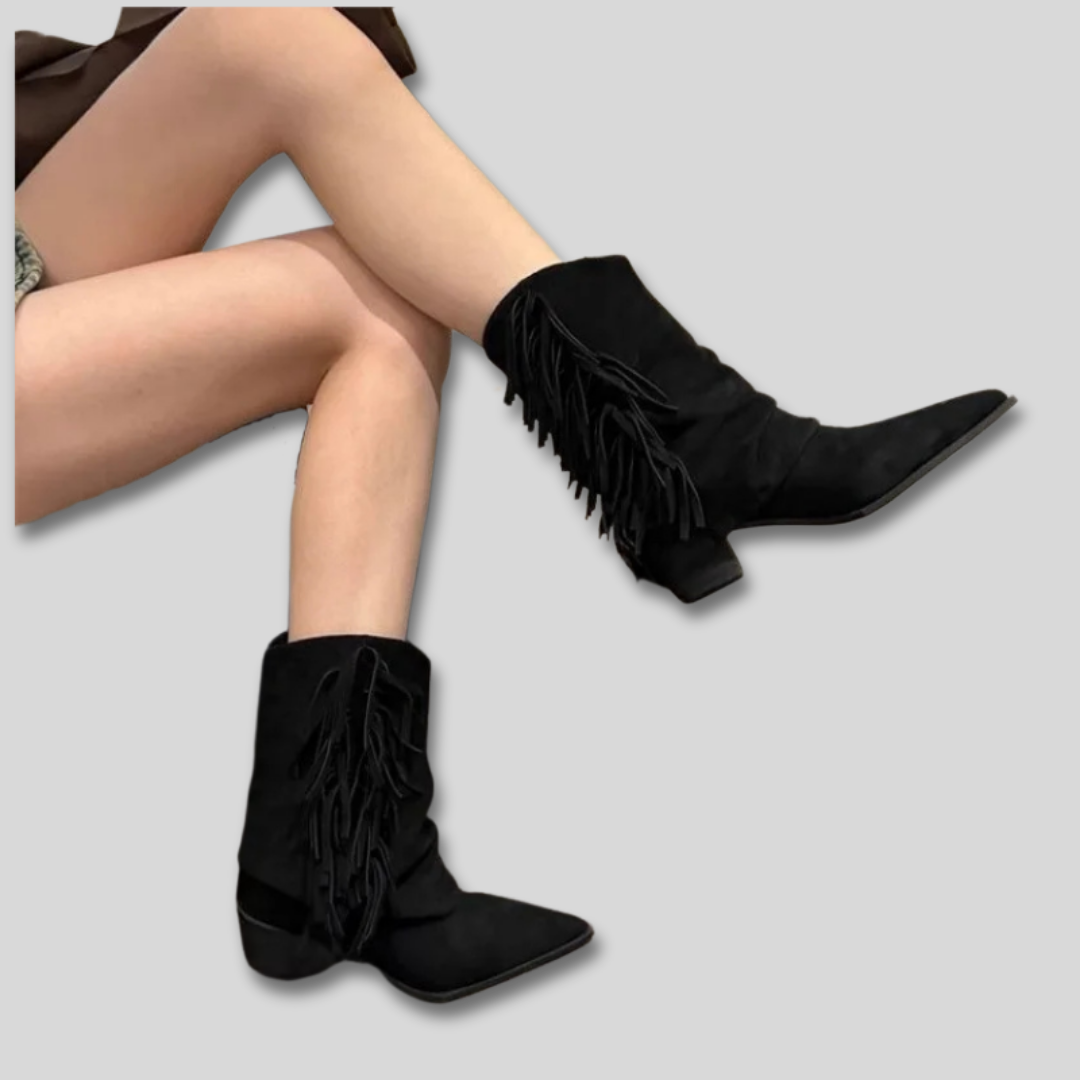 Solange - Wildleder Western-Stiefel