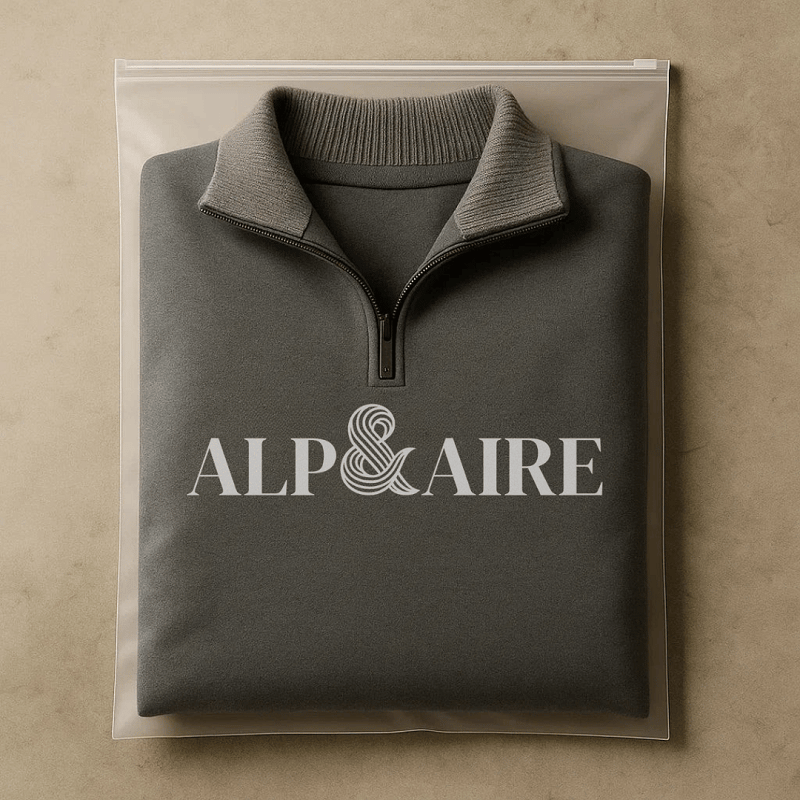 Alp & Aire | Klassischer Strickpullover mit Half-Zip