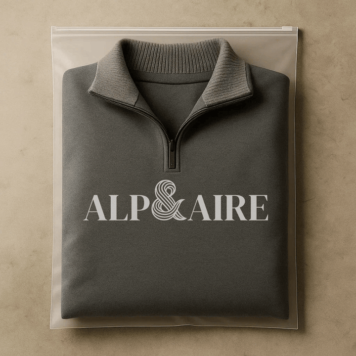 Alp & Aire | Klassischer Strickpullover mit Half-Zip